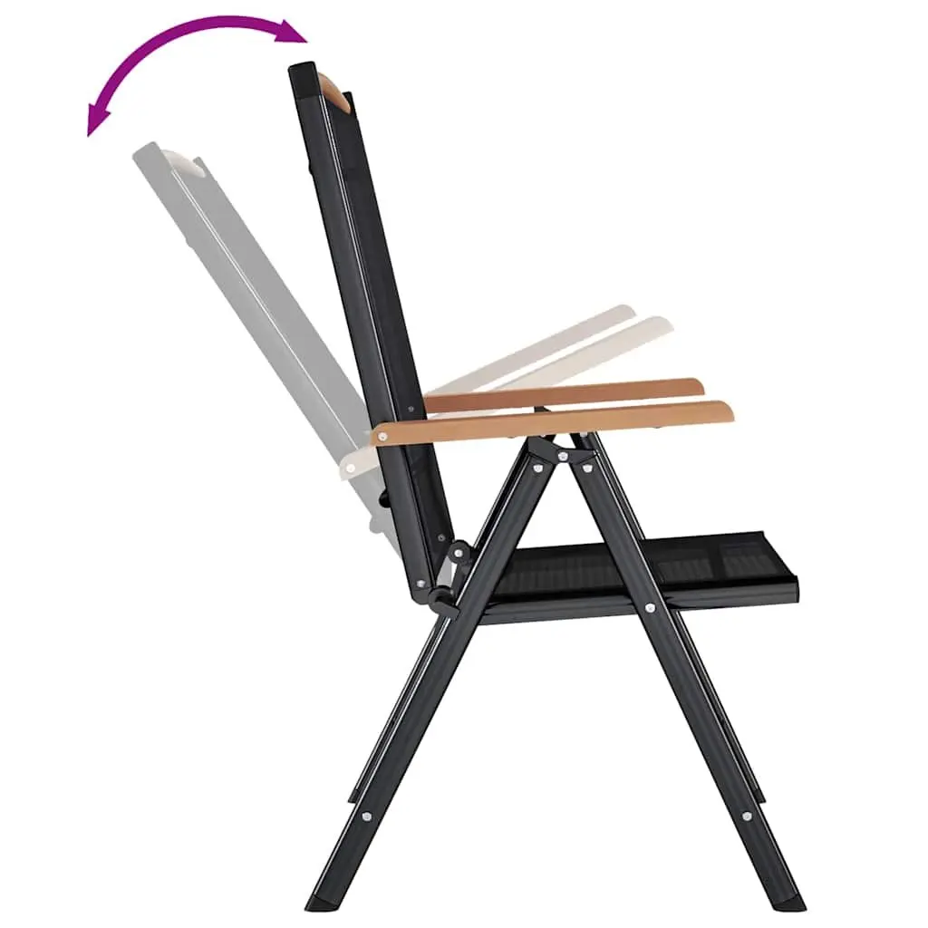 4-Piece Folding Garden Chairs Set for Outdoor Use