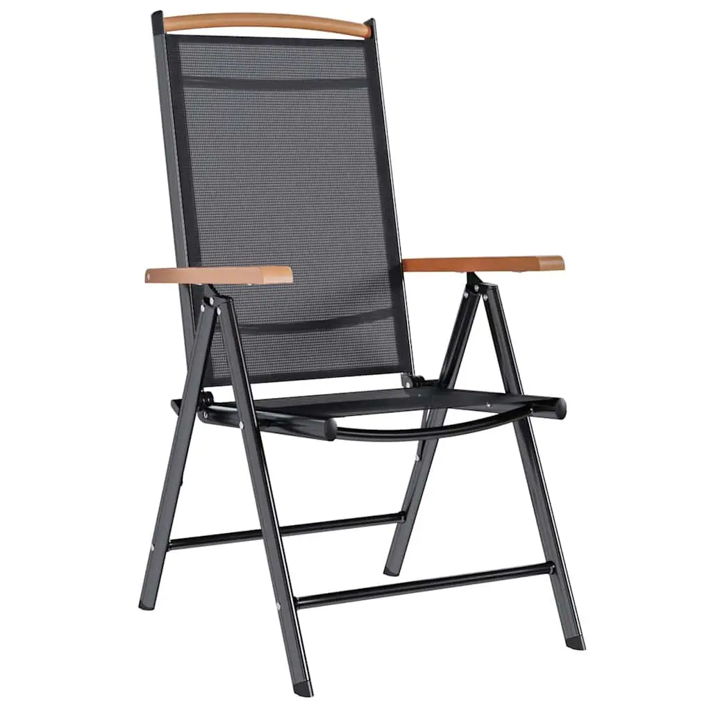 4-Piece Folding Garden Chairs Set for Outdoor Use