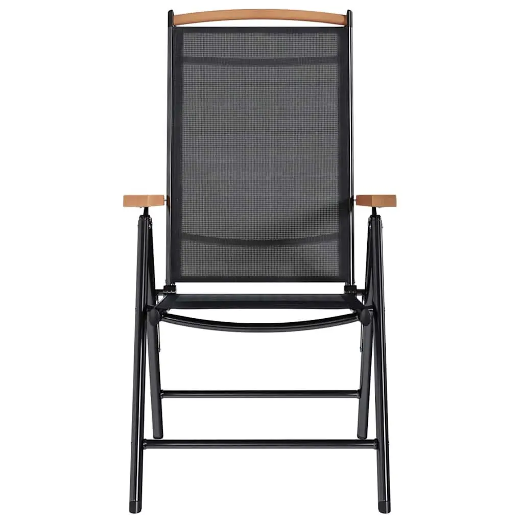 4-Piece Folding Garden Chairs Set for Outdoor Use