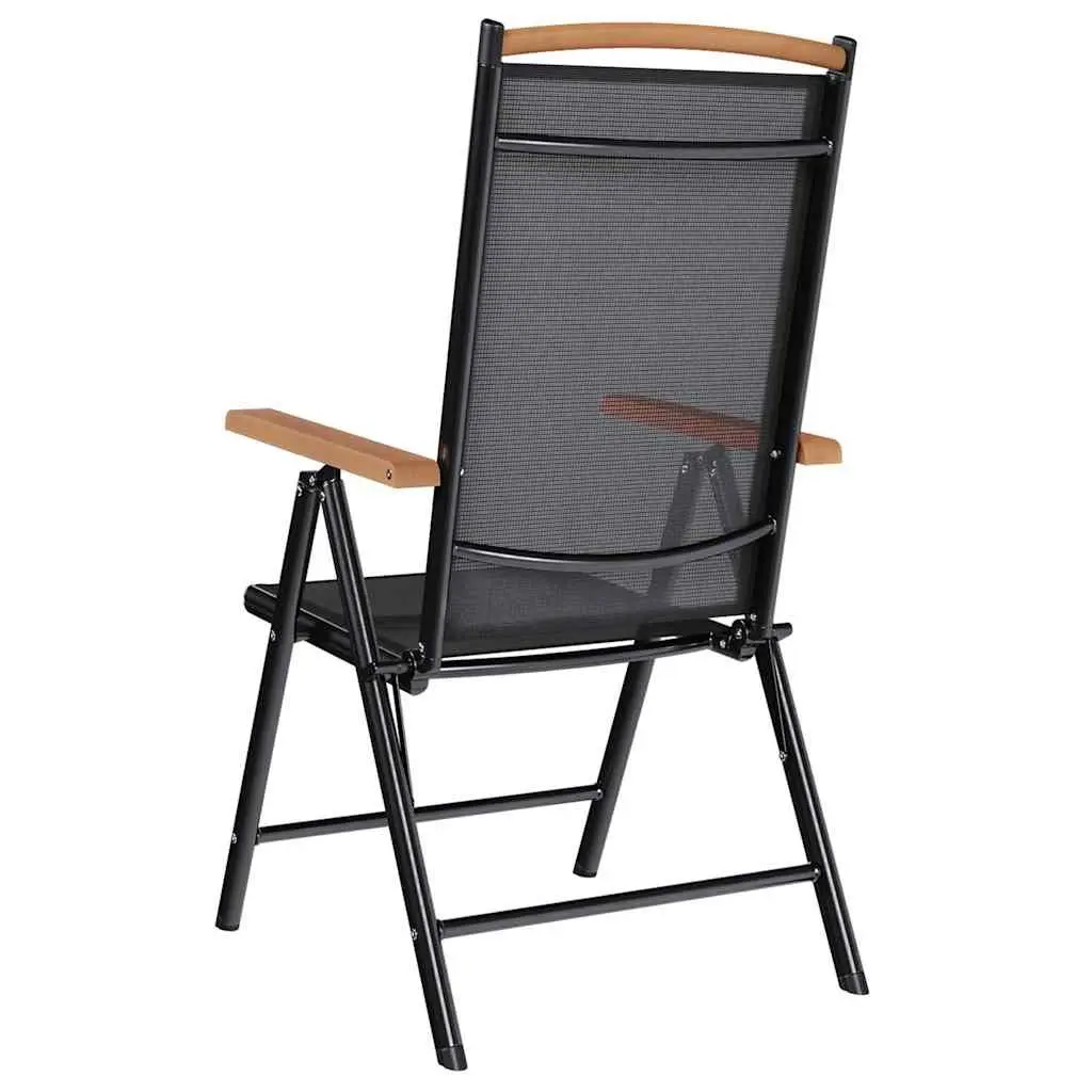4-Piece Folding Garden Chairs Set for Outdoor Use