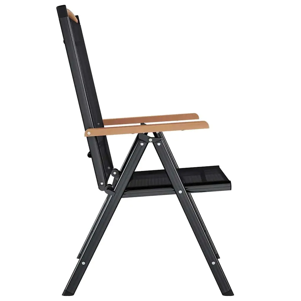 4-Piece Folding Garden Chairs Set for Outdoor Use