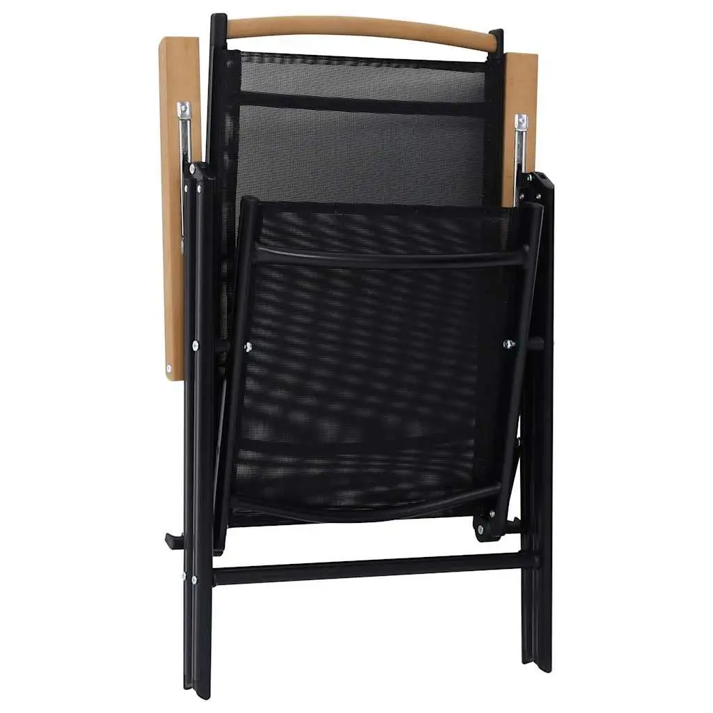 4-Piece Folding Garden Chairs Set for Outdoor Use