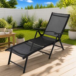Durable Folding Sun Lounger for Outdoor Use