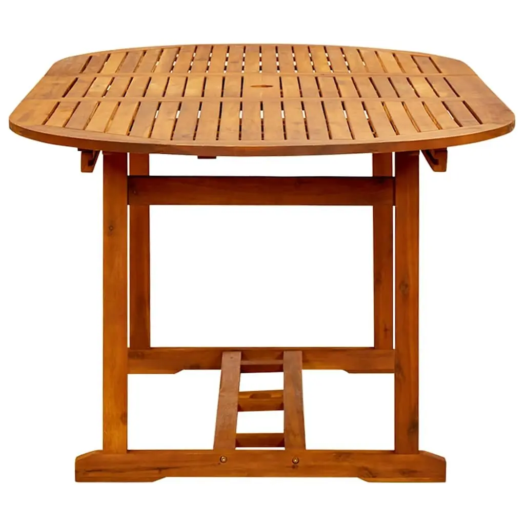Brown Extendable Outdoor Dining Table 150-200x100x75cm