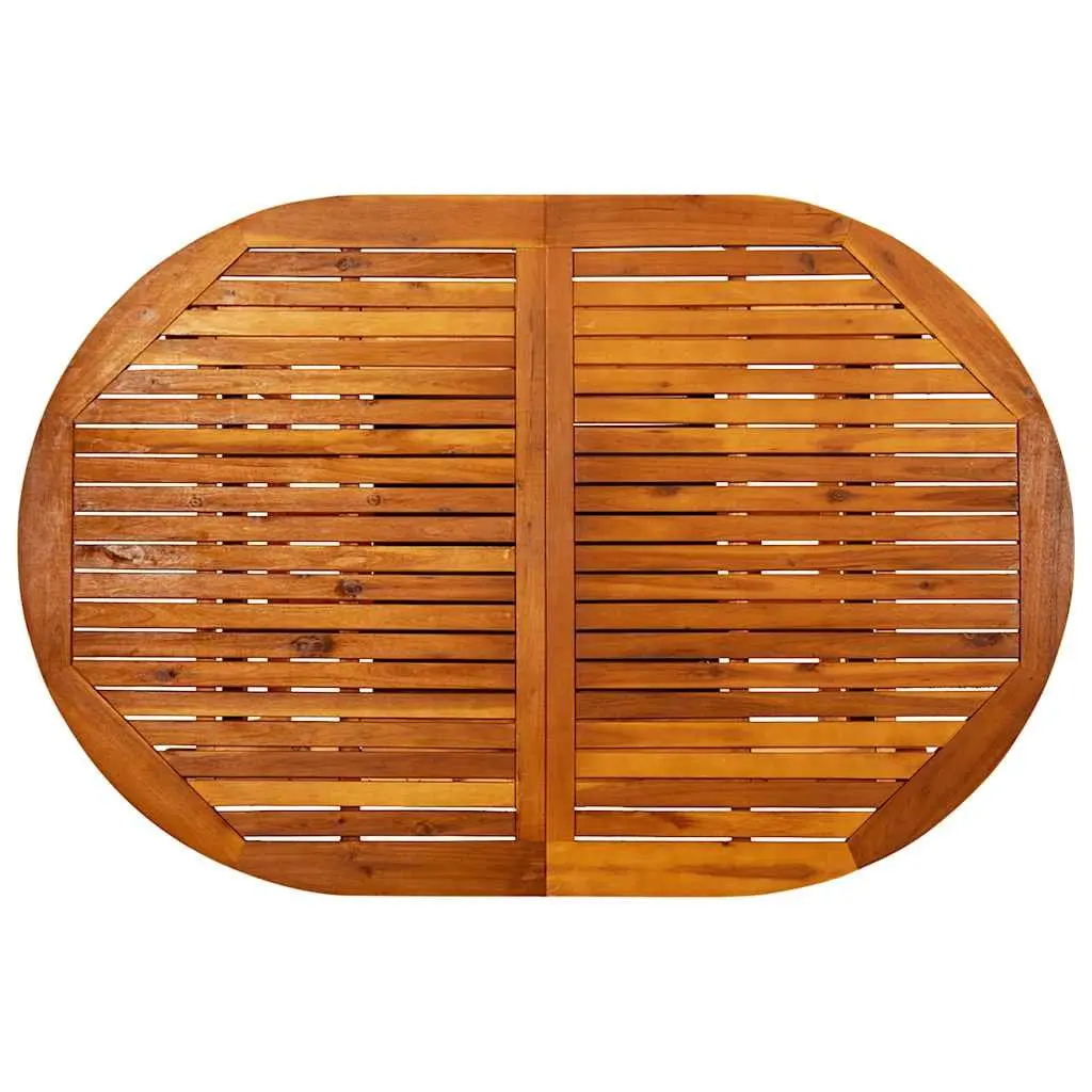 Brown Extendable Outdoor Dining Table 150-200x100x75cm