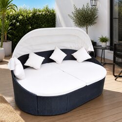 Durable Outdoor Lounge Bed with Canopy for Ultimate Relaxation