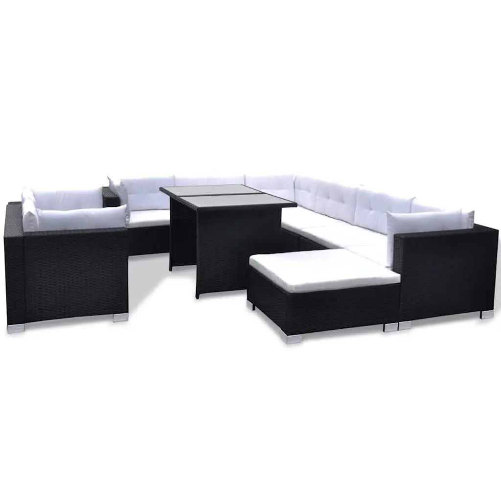 10-Piece Garden Lounge Set with Durable Build