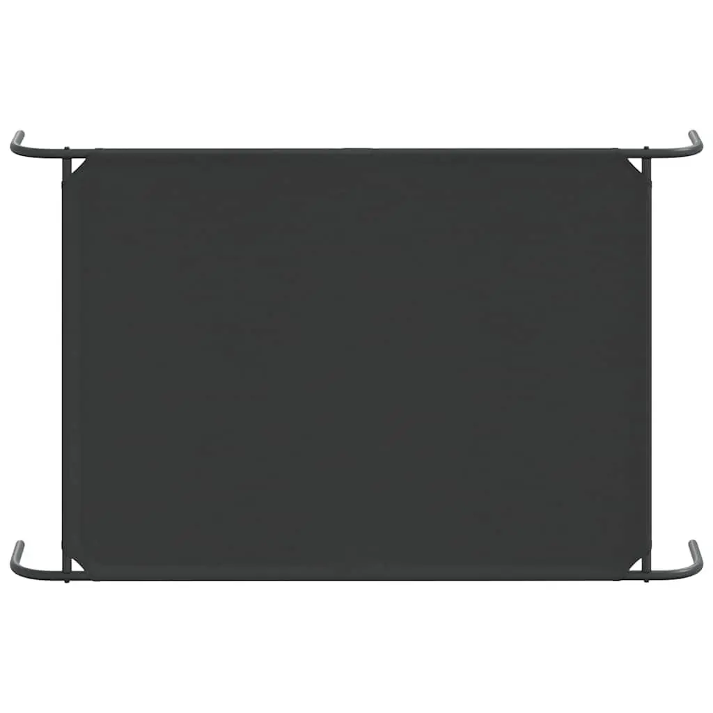 Elevated Dog Bed Oxford Fabric 130x80x20cm Black Steel Frame