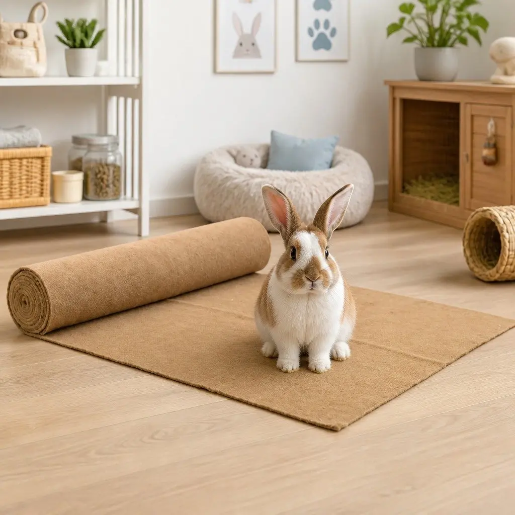 Hemp Mat for Small Animal Cages 1x5 m