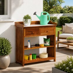 Outdoor Storage Cabinet in Solid Acacia Wood