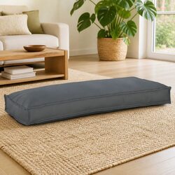 Durable Anthracite Cushion 100 x 40 x 8 cm for Sofa