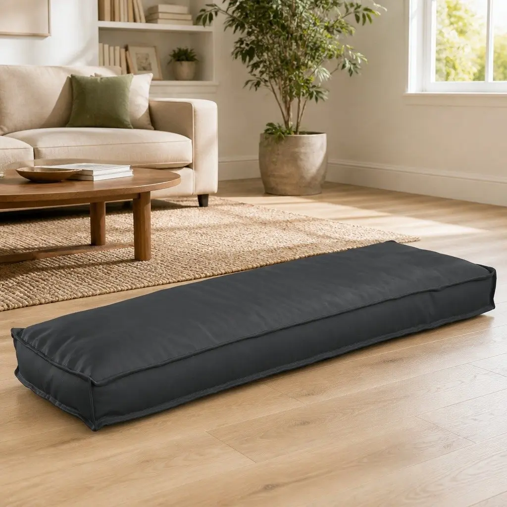 Anthracite Cushion 120 x 40 x 8 cm Oxford Fabric Sofa Seat