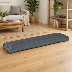 Anthracite Oxford Fabric Cushion 150 x 40 x 8 cm