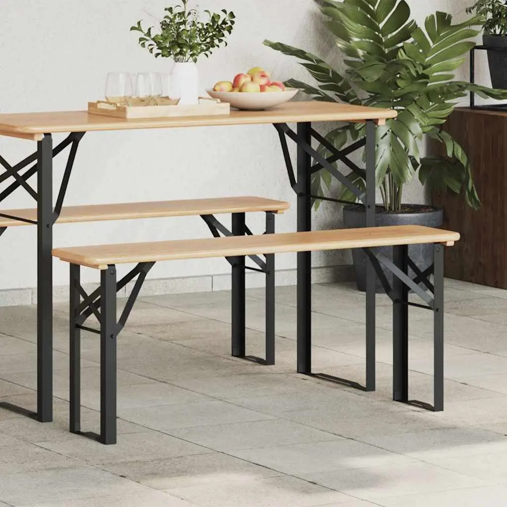 Beer Bench Legs Powder-Coated Steel Indoor Bench Support Black