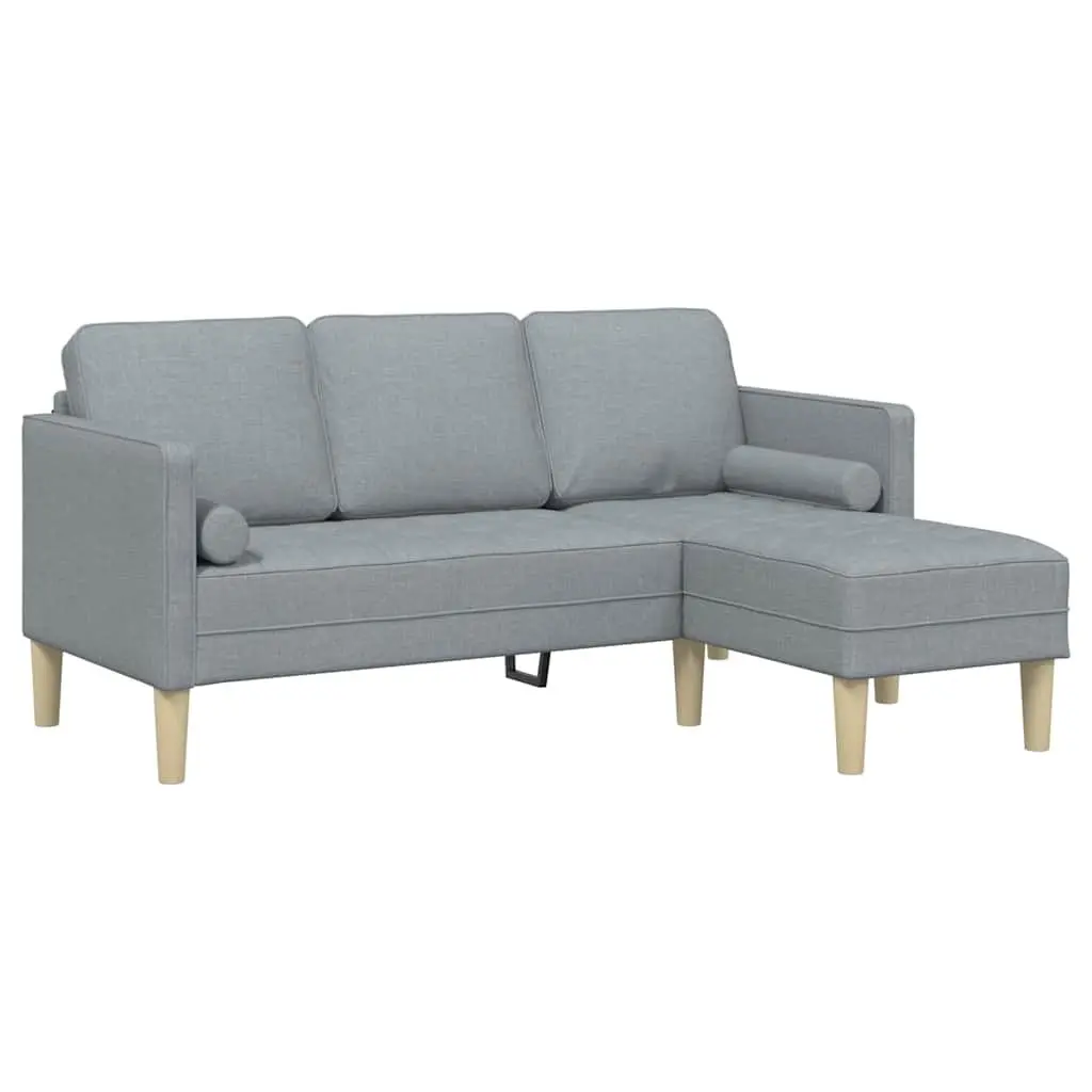 Light Grey Modular Sofa Set with Durable Build