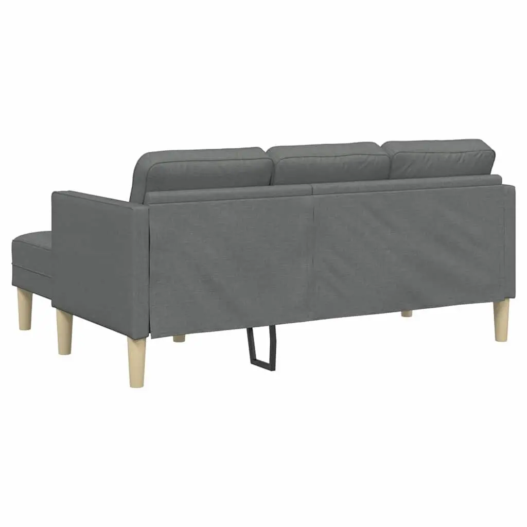 Modular Sofa Set with Cushions in Dark Grey