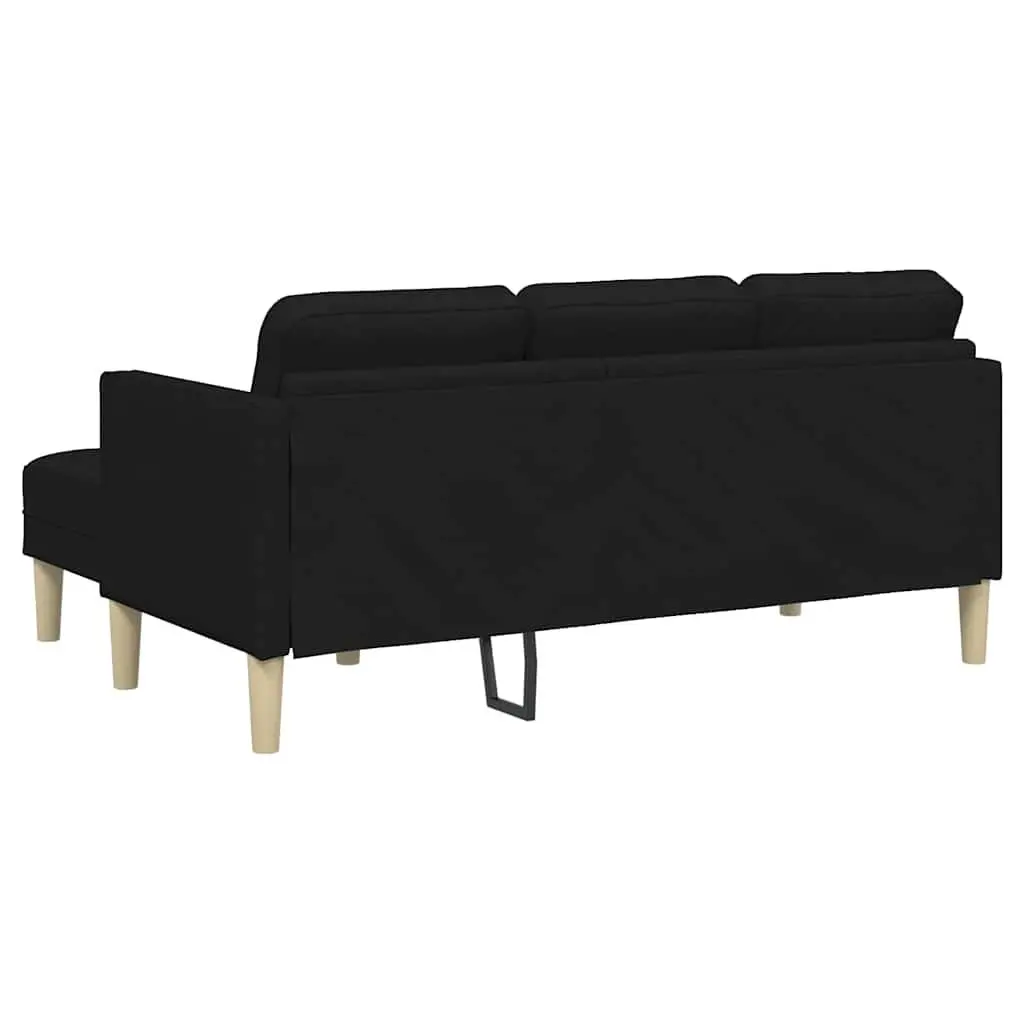 Modular Sofa Set in Black with Cushions