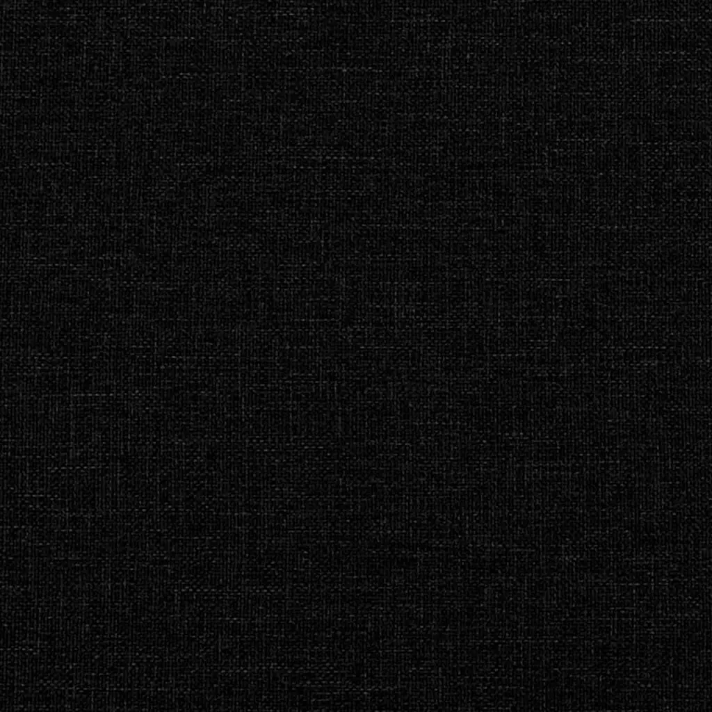 Bench Ottoman Plywood Polyester Cushion Black 113 x 57 x 39 cm