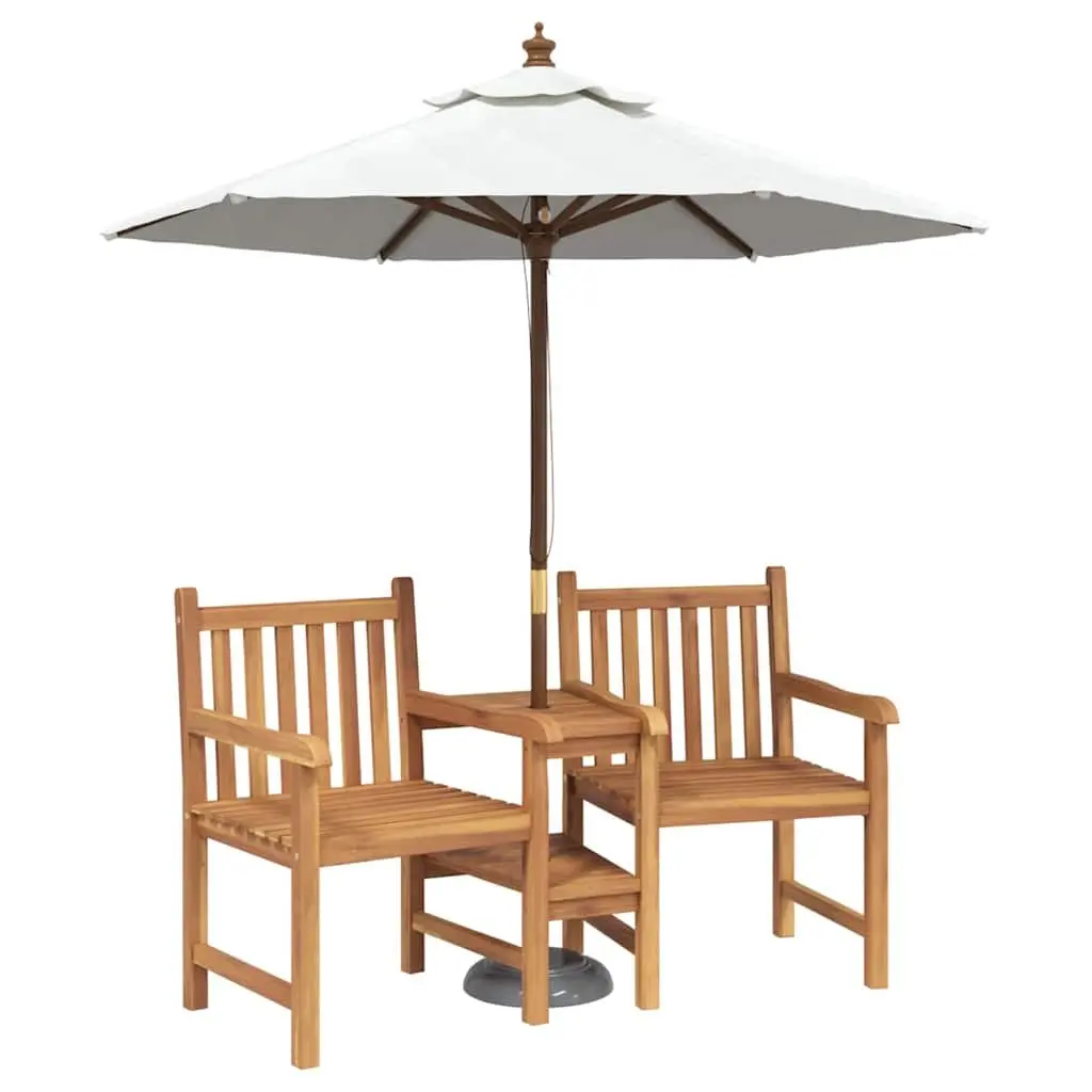 Outdoor Chair Garden Furniture Brown Teak Wood Patio Seating Relaxing Lounging