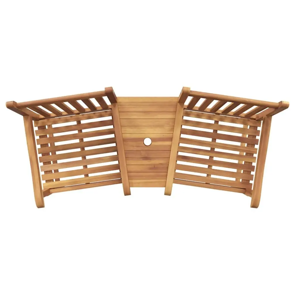 Outdoor Chair Garden Furniture Brown Teak Wood Patio Seating Relaxing Lounging