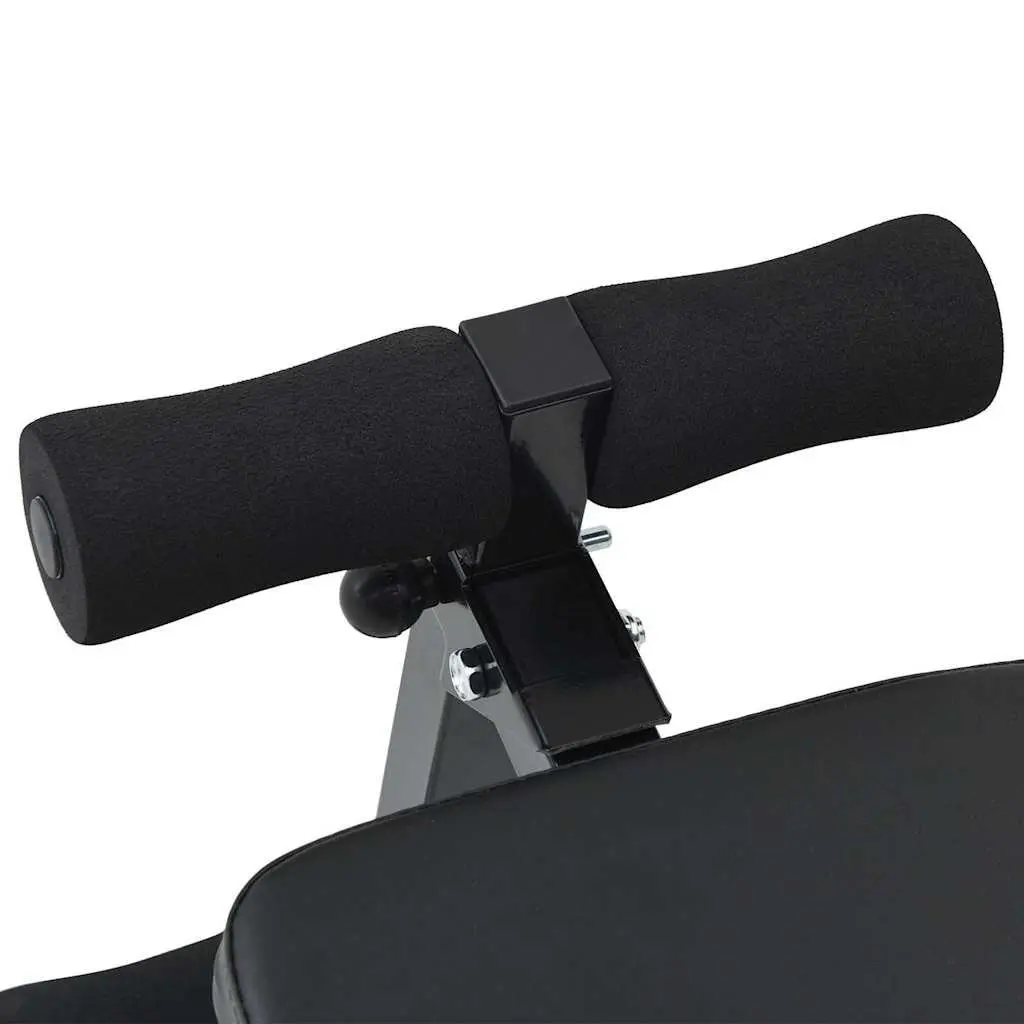 Black Adjustable Sit Up Bench for Home Workouts