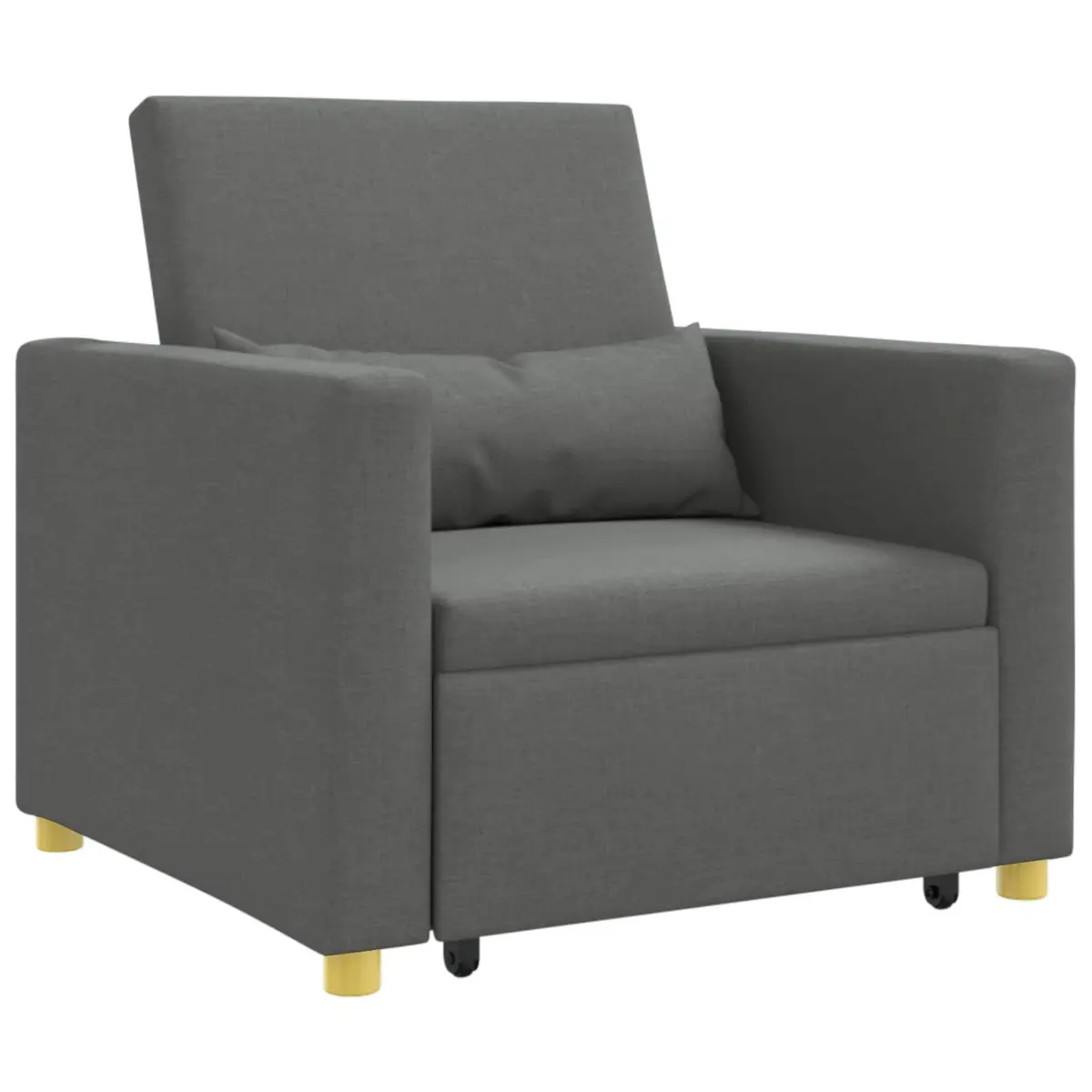 Grey 3-in-1 Convertible Sofa Bed with Durable Build