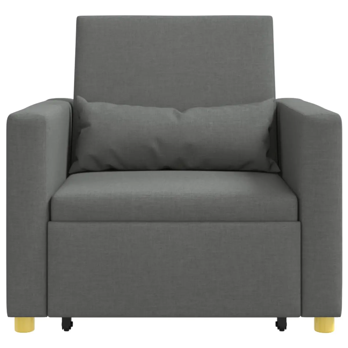Grey 3-in-1 Convertible Sofa Bed with Durable Build