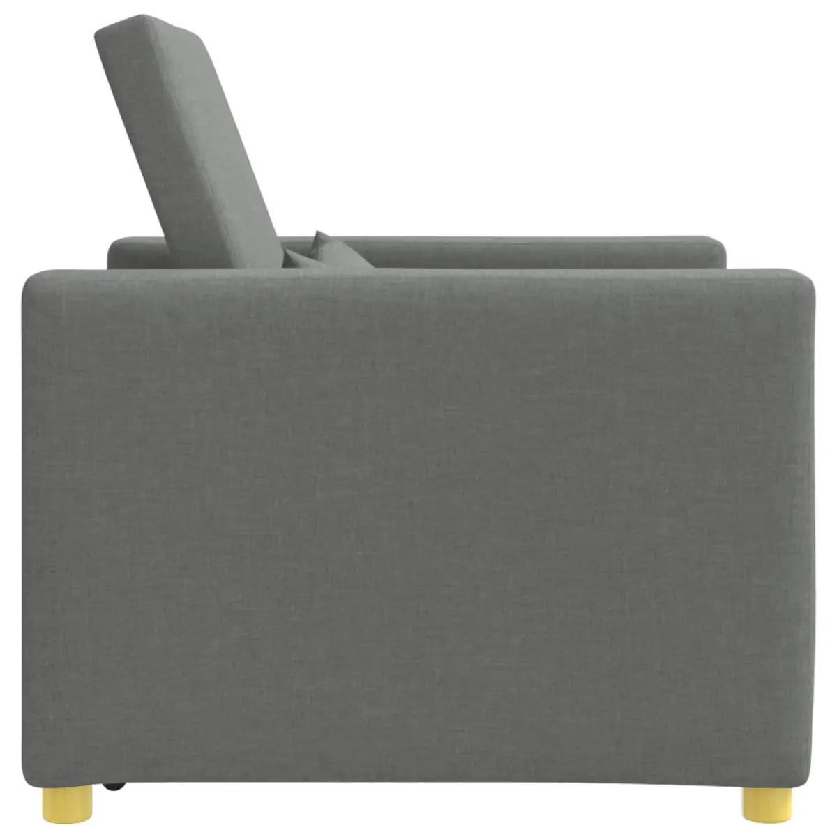 Grey 3-in-1 Convertible Sofa Bed with Durable Build