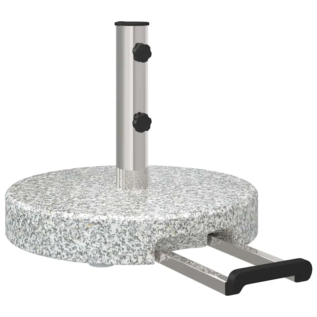 Granite Weighted Parasol Base with Wheels for Stability