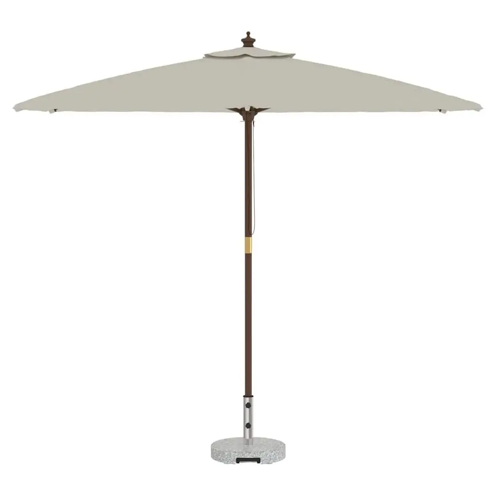 Granite Weighted Parasol Base with Wheels for Stability