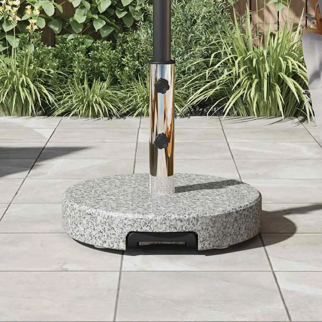 Granite Weighted Parasol Base with Wheels for Stability