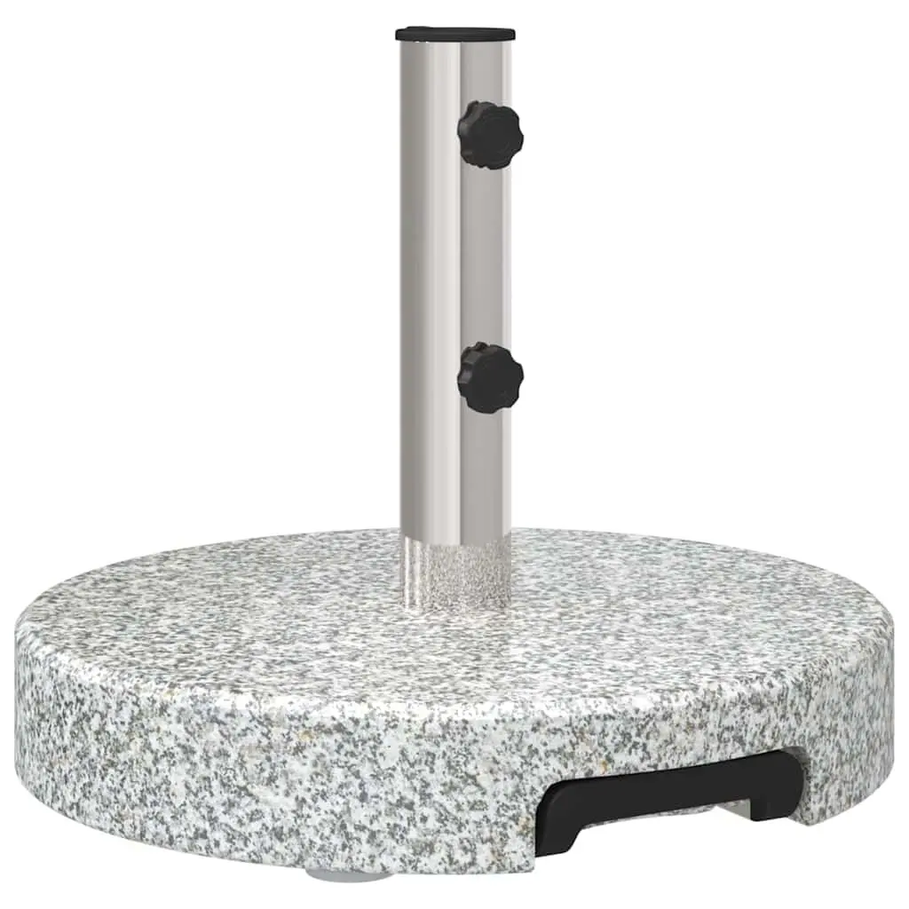 Granite Weighted Parasol Base with Wheels for Stability