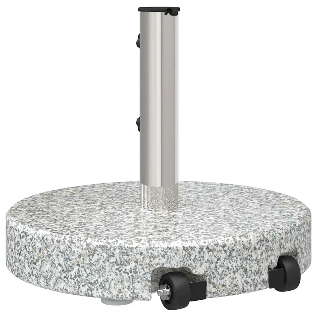 Granite Weighted Parasol Base with Wheels for Stability