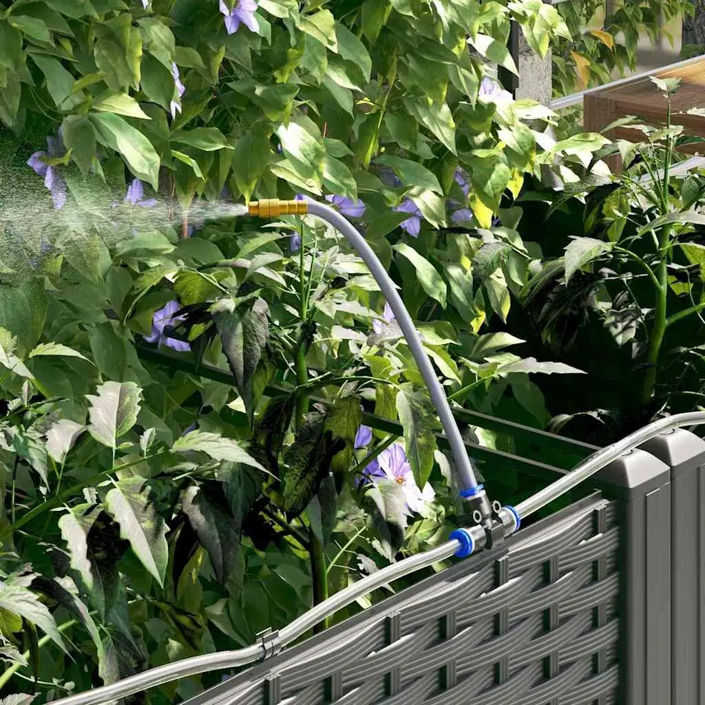 Black Garden Planter Set for Outdoor Spaces, 3 pcs