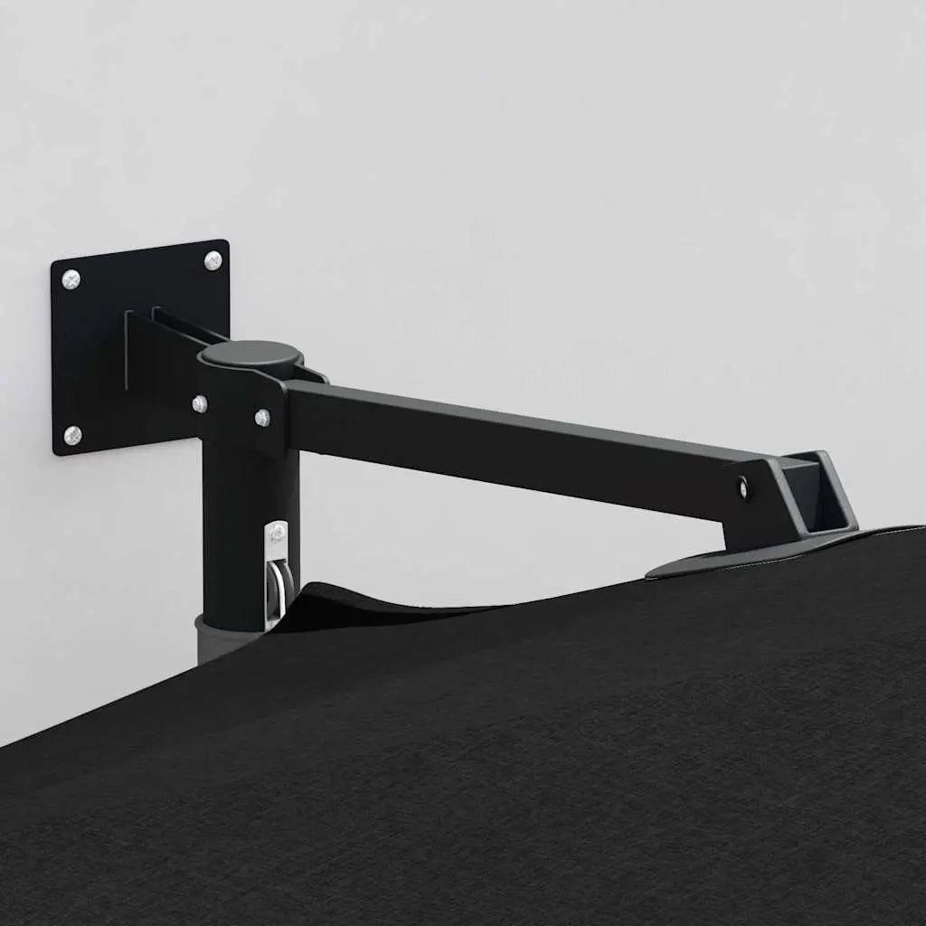 Black Square Patio Umbrella with Cantilever Base