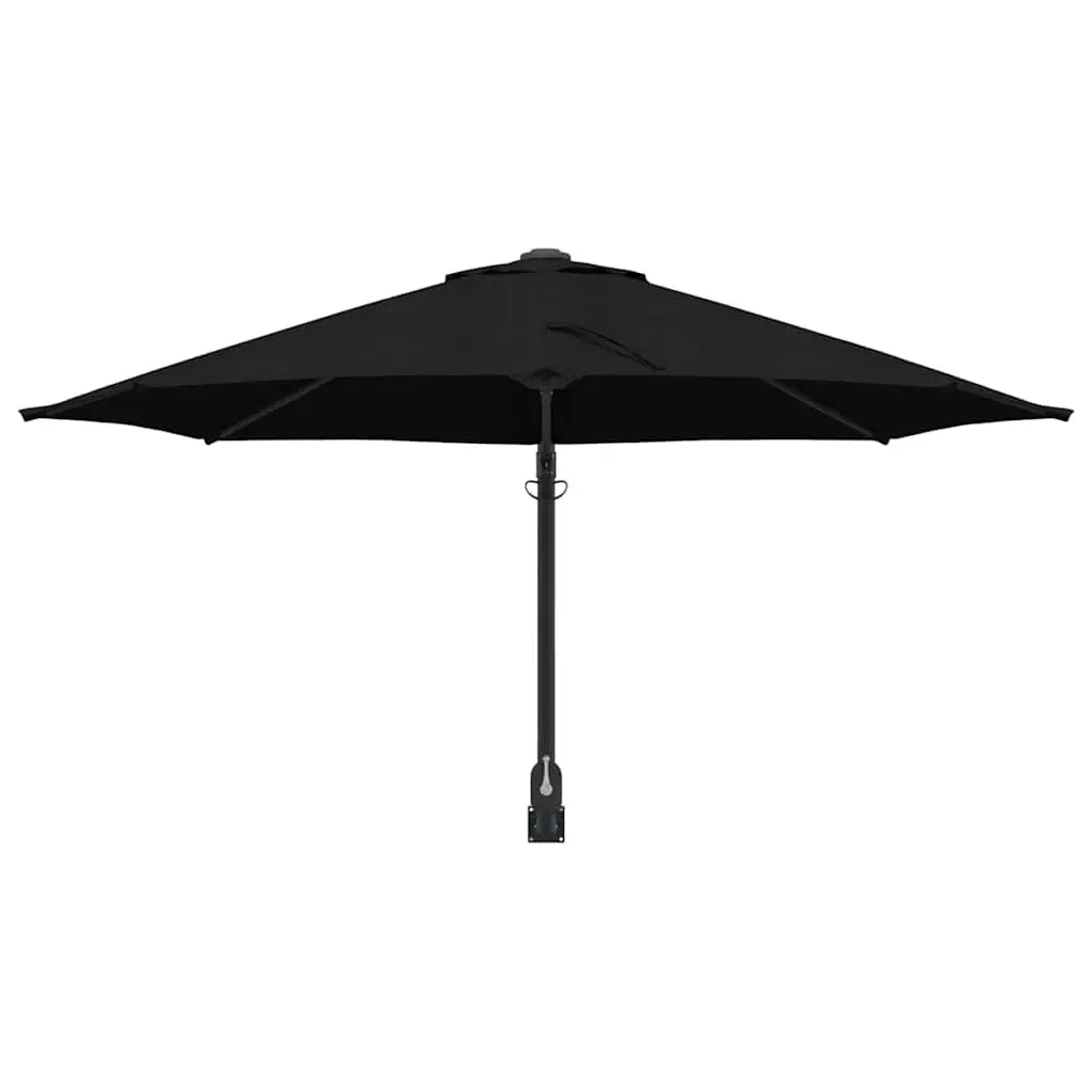 Black Square Patio Umbrella with Cantilever Base