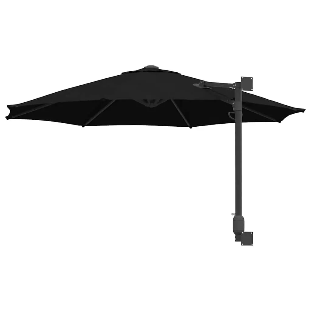 Black Square Patio Umbrella with Cantilever Base