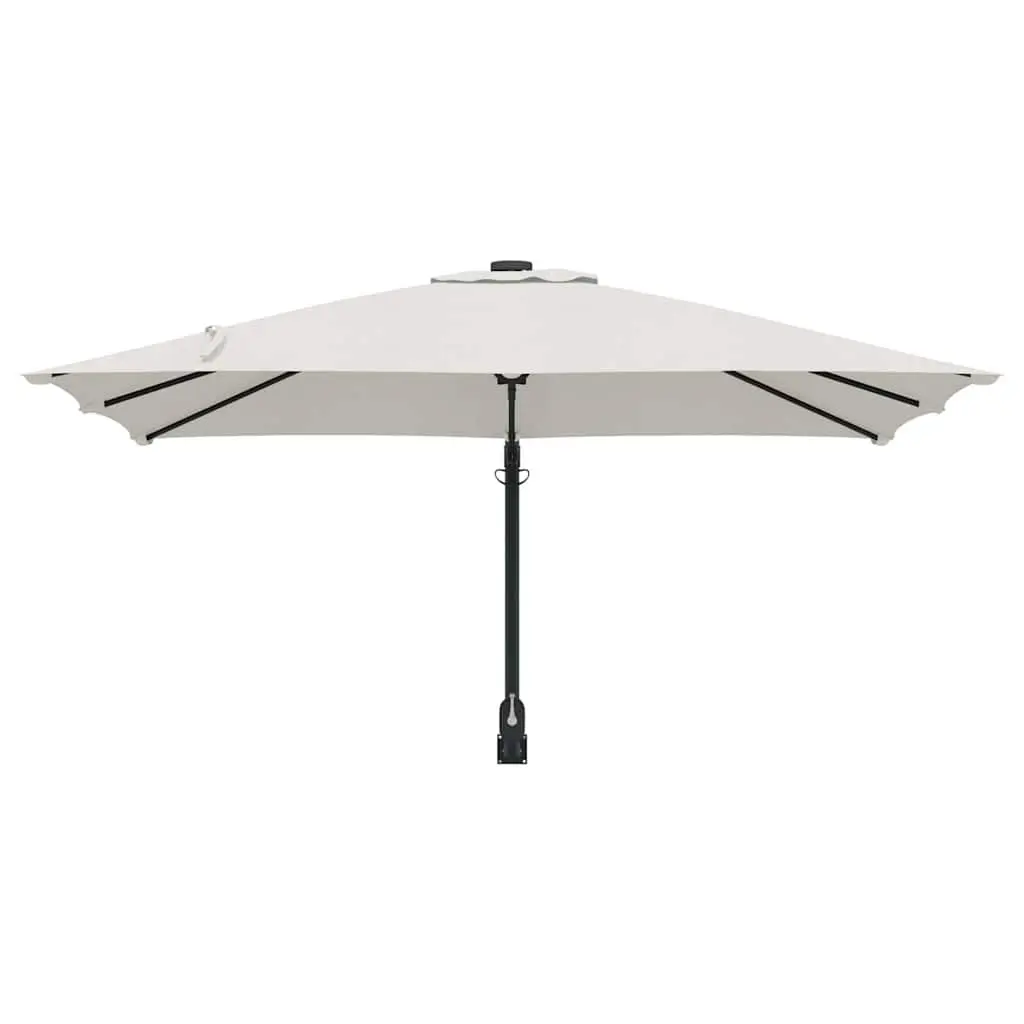 Garden Parasol with Tilting Canopy for Outdoor Use 248.5cm Brown