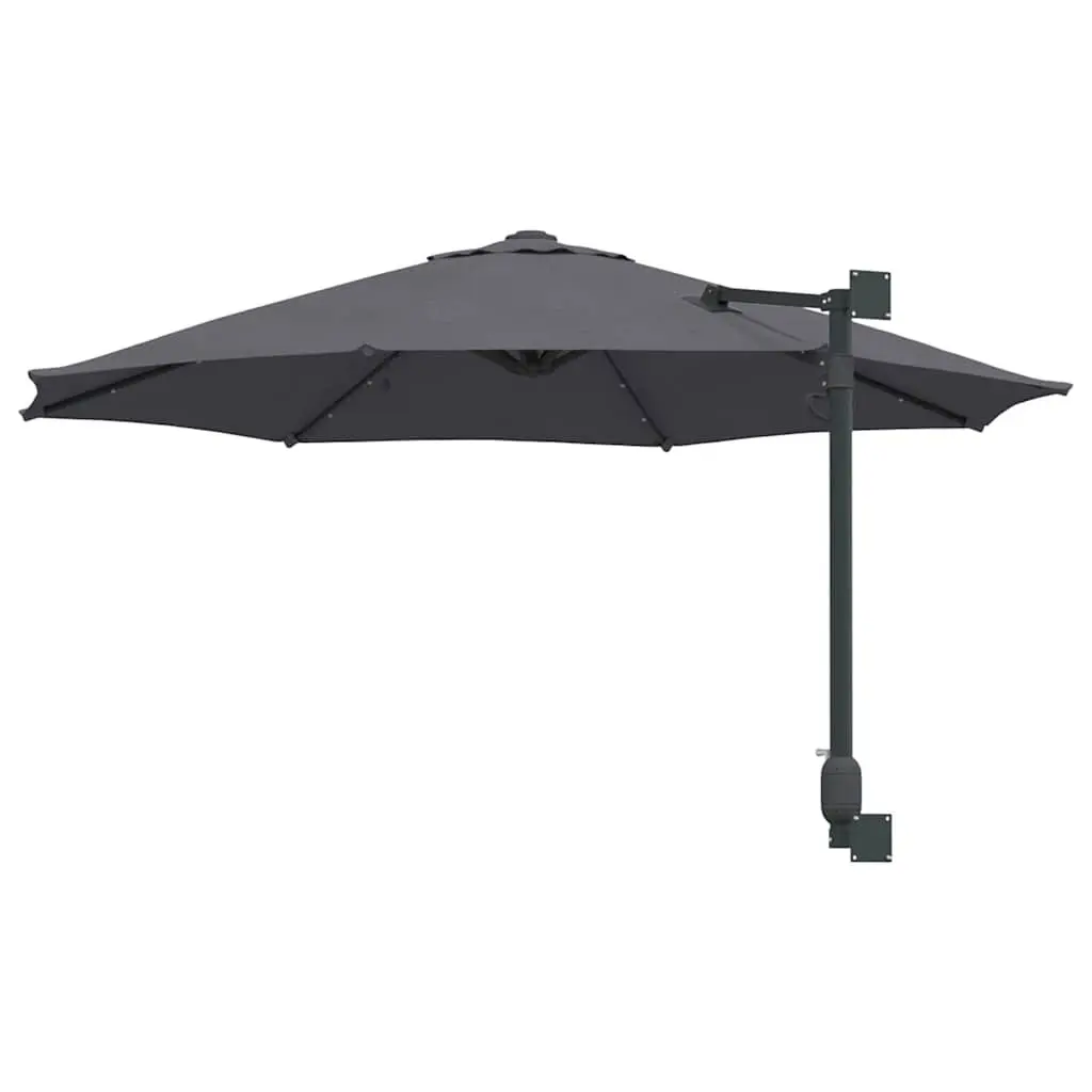 Anthracite Square Garden Parasol with LED Lighting