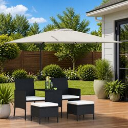 High-Quality Cantilever Umbrella with LED Lights