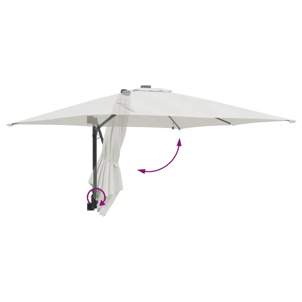 Cantilever Umbrella with LED Lights