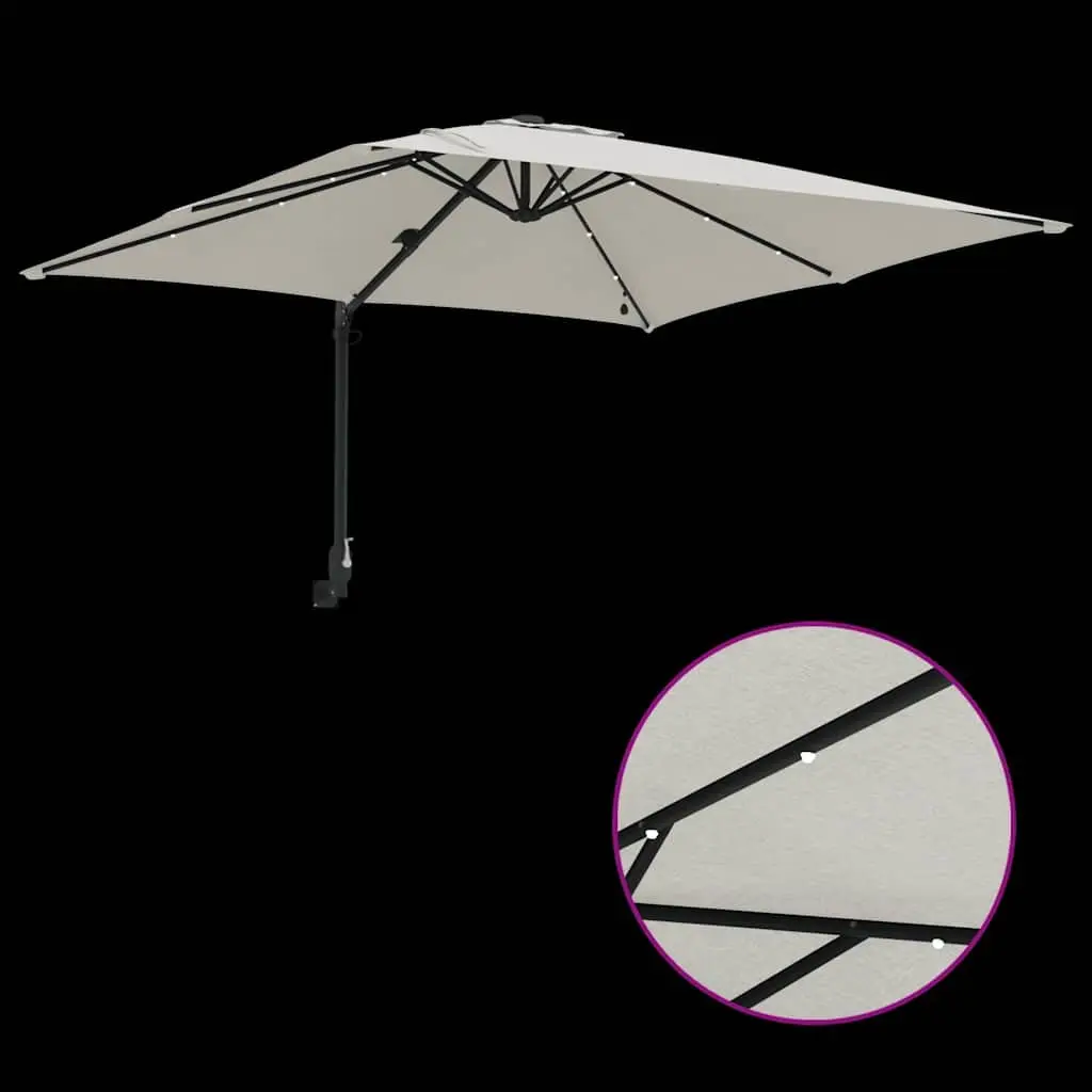 Cantilever Umbrella with LED Lights