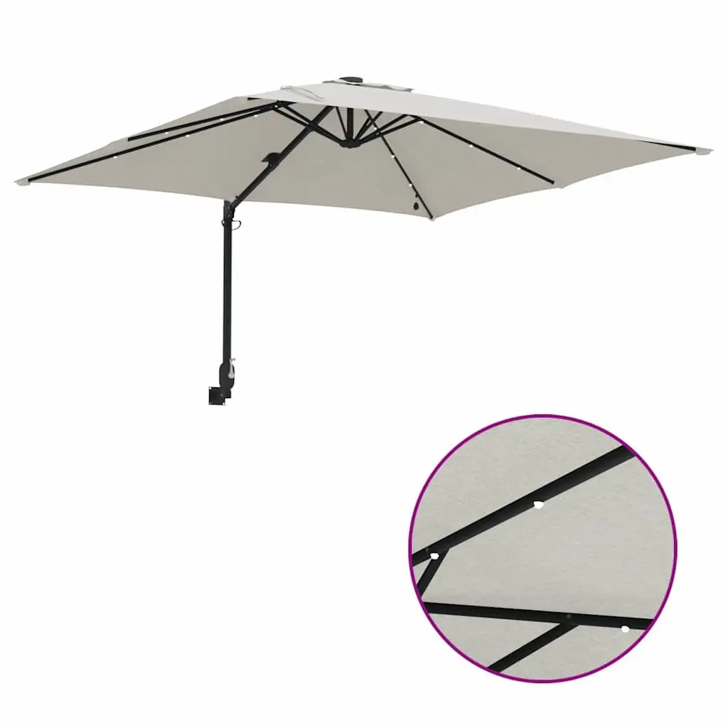Cantilever Umbrella with LED Lights