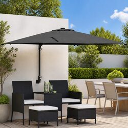 Premium Cantilever Garden Parasol with LED Lights
