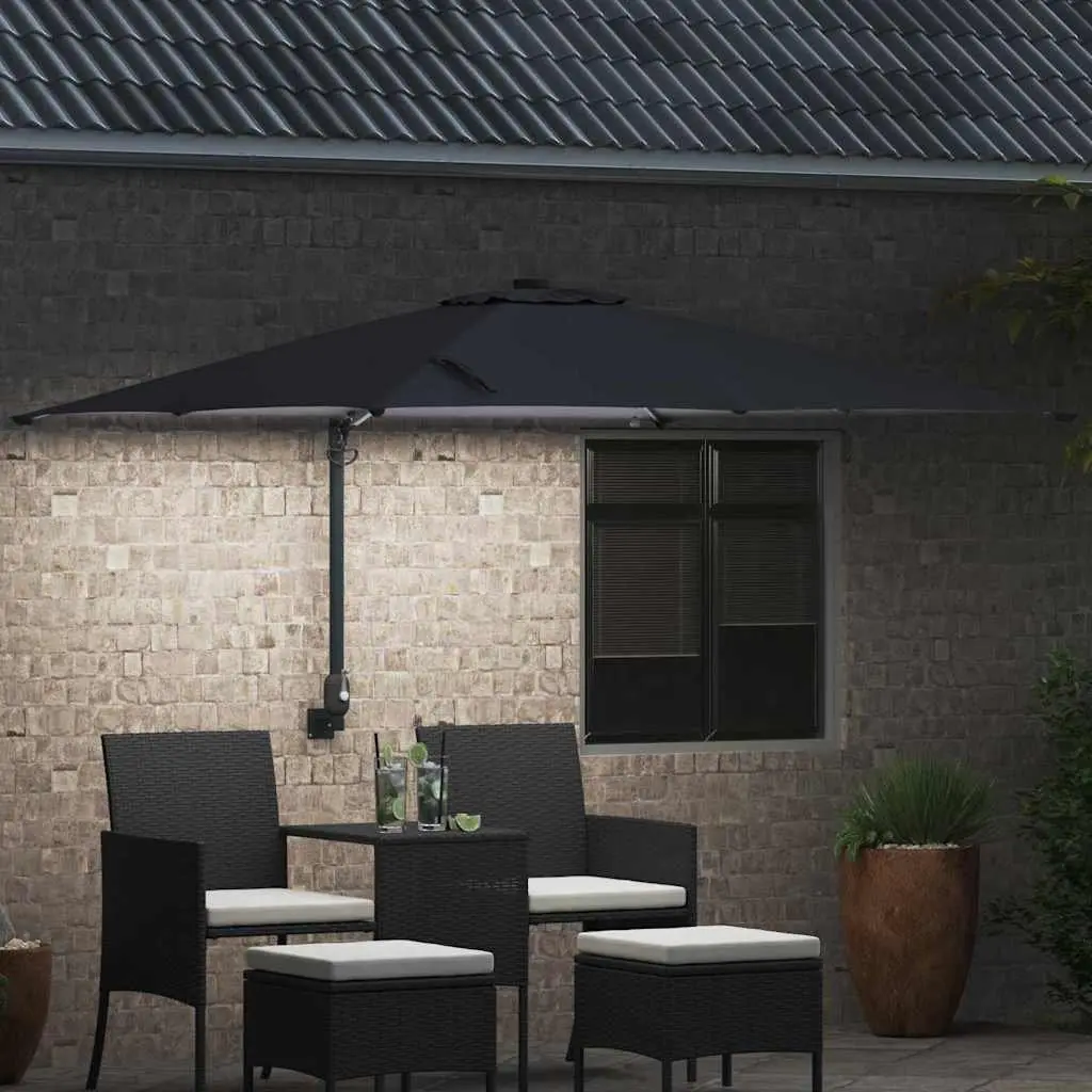Cantilever Garden Parasol with LED Lights