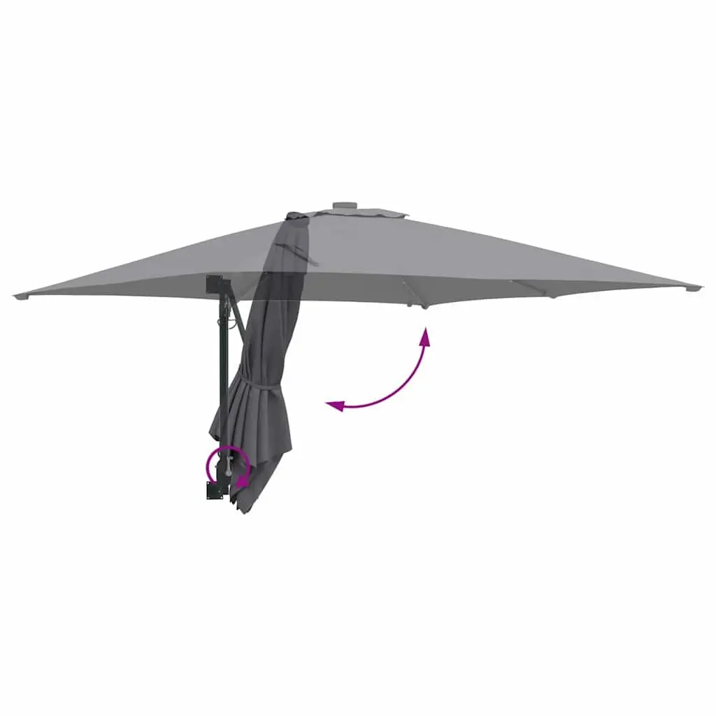 Cantilever Garden Parasol with LED Lights