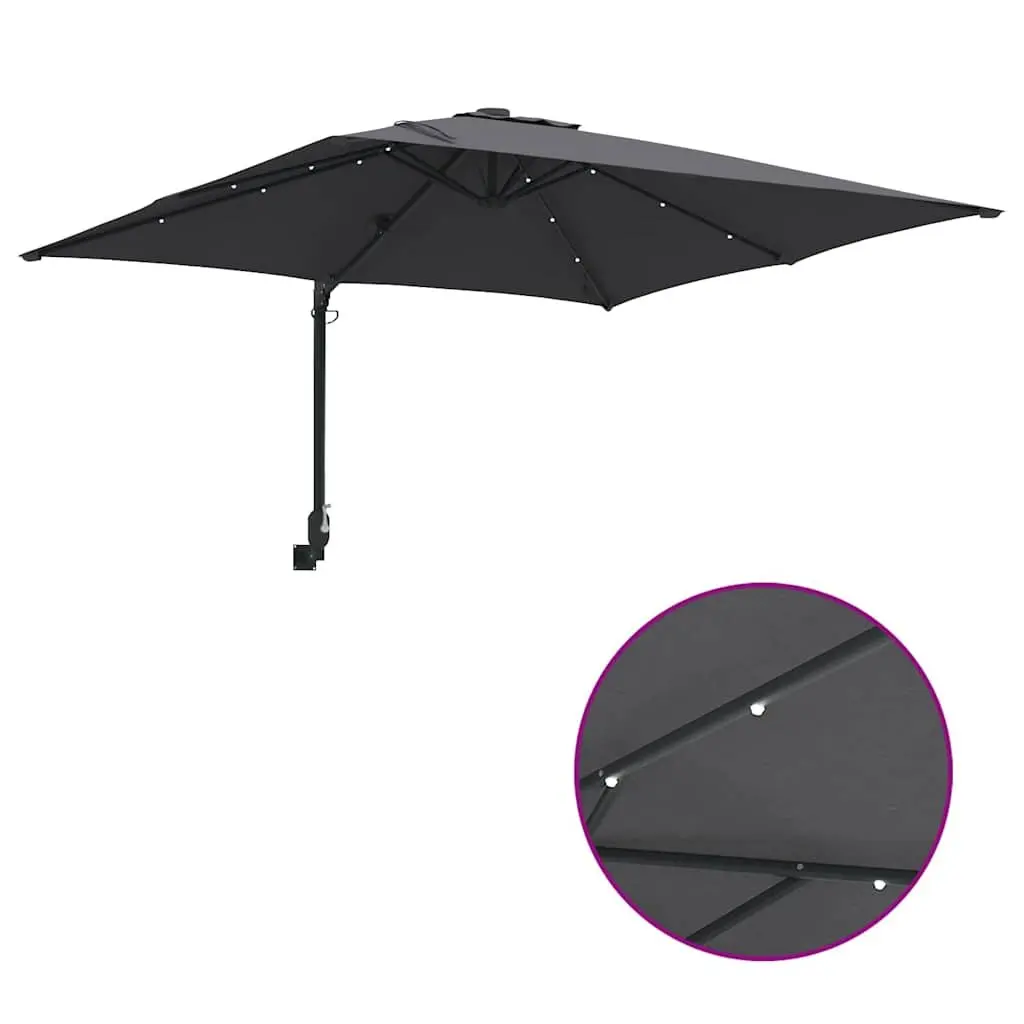 Cantilever Garden Parasol with LED Lights