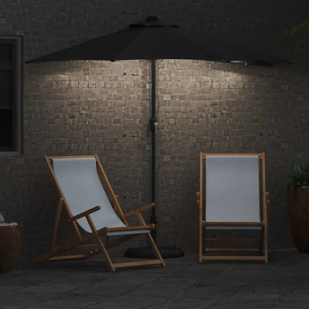 Garden Parasol with Solar LED Lighting