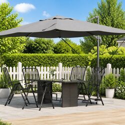 Premium Cantilever Parasol Anthracite 351x250x260cm
