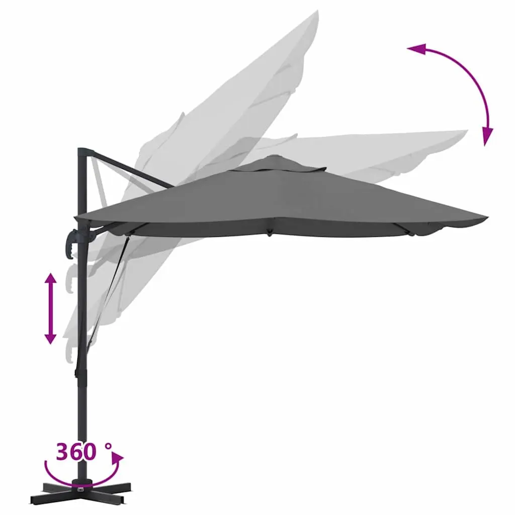Cantilever Parasol Anthracite 351x250x260cm